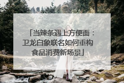 当辣条遇上方便面：卫龙白象联名如何重构食品消费新场景