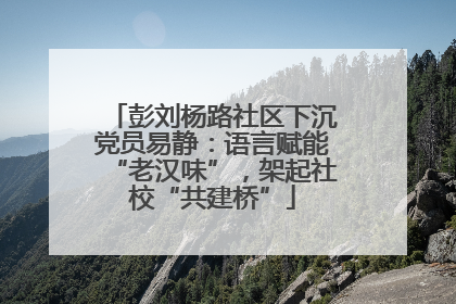 彭刘杨路社区下沉党员易静：语言赋能“老汉味”，架起社校“共建桥”