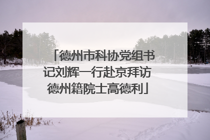 德州市科协党组书记刘辉一行赴京拜访德州籍院士高德利