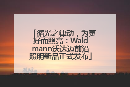 循光之律动，为更好而照亮：Waldmann沃达迈前沿照明新品正式发布