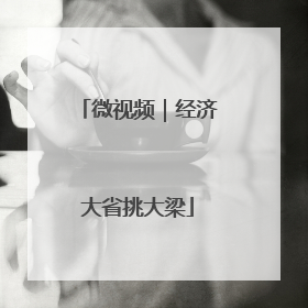 微视频｜经济大省挑大梁