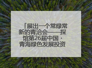 展出一个常绿常新的青洽会——探馆第26届中国・青海绿色发展投资贸易洽谈会