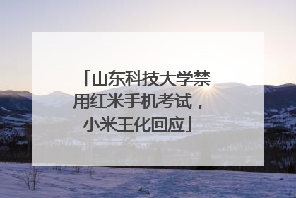 山东科技大学禁用红米手机考试，小米王化回应