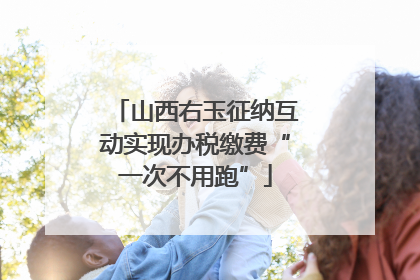 山西右玉征纳互动实现办税缴费“一次不用跑”