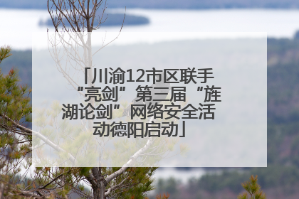 川渝12市区联手“亮剑”第三届“旌湖论剑”网络安全活动德阳启动