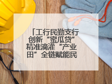 工行民勤支行创新“蜜瓜贷”精准滴灌“产业田”全链赋能民勤乡村振兴