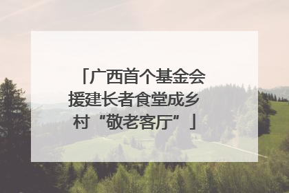 广西首个基金会援建长者食堂成乡村“敬老客厅”