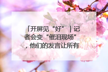 开屏见“好”｜记者会变“催泪现场”，他们的发言让所有人红了眼眶
