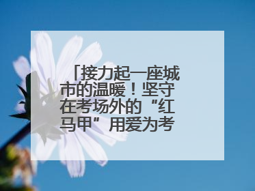 接力起一座城市的温暖！坚守在考场外的“红马甲”用爱为考生保驾护航