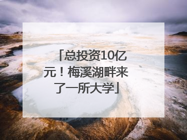 总投资10亿元！梅溪湖畔来了一所大学