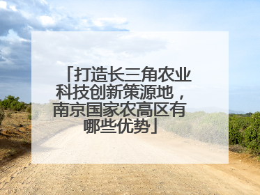 打造长三角农业科技创新策源地，南京国家农高区有哪些优势