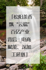 松阳茶香飘“云端” 百亿产业背后：电商赋能、深加工延链