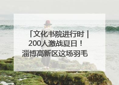 文化书院进行时｜200人激战夏日！淄博高新区这场羽毛球比赛太酷