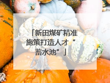 新田煤矿精准施策打造人才“蓄水池”