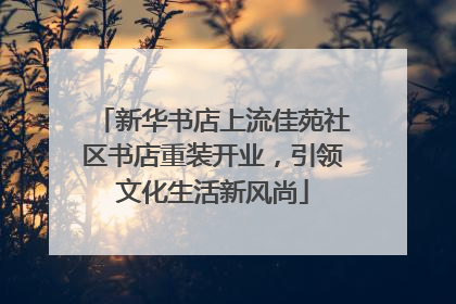 新华书店上流佳苑社区书店重装开业，引领文化生活新风尚