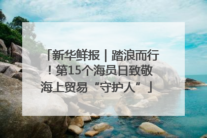 新华鲜报｜踏浪而行！第15个海员日致敬海上贸易“守护人”