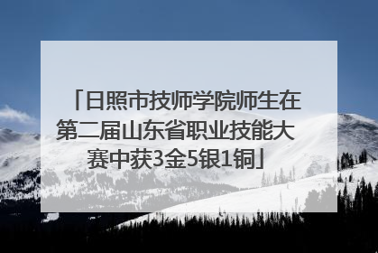 日照市技师学院师生在第二届山东省职业技能大赛中获3金5银1铜