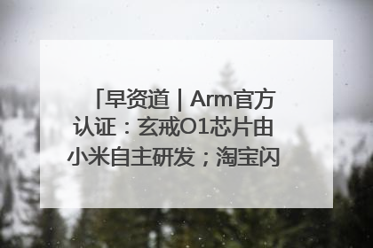 早资道｜Arm官方认证：玄戒O1芯片由小米自主研发；淘宝闪购联合饿了么日订单超4000万