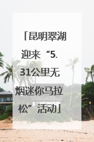 昆明翠湖迎来“5.31公里无烟迷你马拉松”活动