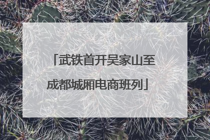 武铁首开吴家山至成都城厢电商班列