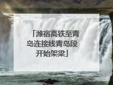 潍宿高铁至青岛连接线青岛段开始架梁