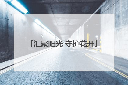 汇聚阳光 守护花开