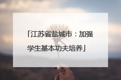 江苏省盐城市：加强学生基本功夫培养