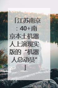 江苏南京：40+南京本土机器人上演现实版的“机器人总动员”