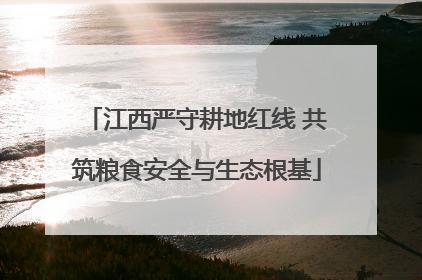 江西严守耕地红线 共筑粮食安全与生态根基
