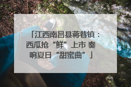 江西南昌县蒋巷镇：西瓜抢“鲜”上市 奏响夏日“甜蜜曲”