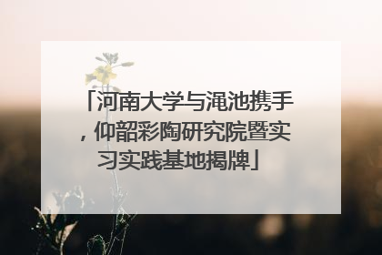 河南大学与渑池携手，仰韶彩陶研究院暨实习实践基地揭牌