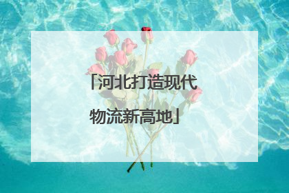 河北打造现代物流新高地