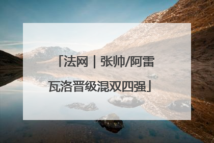 法网｜张帅/阿雷瓦洛晋级混双四强