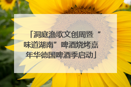 洞庭渔歌文创周暨“味道湖南”啤酒烧烤嘉年华德国啤酒季启动