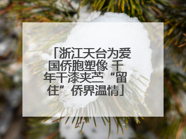 浙江天台为爱国侨胞塑像 千年干漆夹苎“留住”侨界温情
