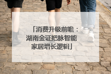 消费升级前瞻：湖南金证把脉智能家居增长逻辑