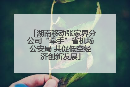 湖南移动张家界分公司“牵手”省机场公安局 共促低空经济创新发展