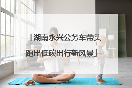 湖南永兴公务车带头跑出低碳出行新风景