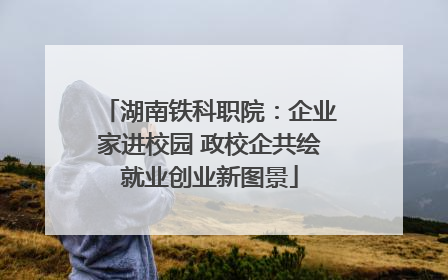 湖南铁科职院：企业家进校园 政校企共绘就业创业新图景