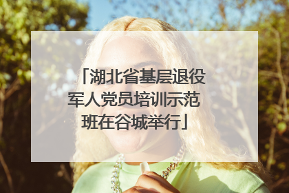 湖北省基层退役军人党员培训示范班在谷城举行