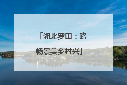 湖北罗田：路畅景美乡村兴