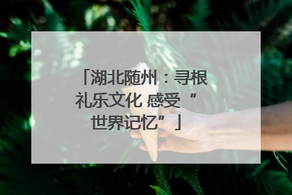 湖北随州：寻根礼乐文化 感受“世界记忆”