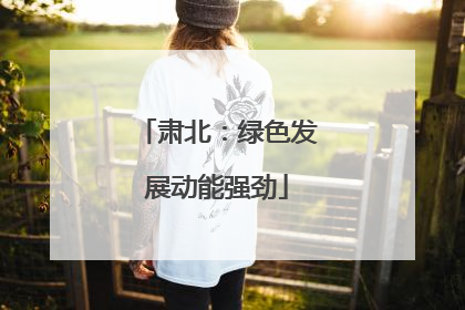 肃北：绿色发展动能强劲