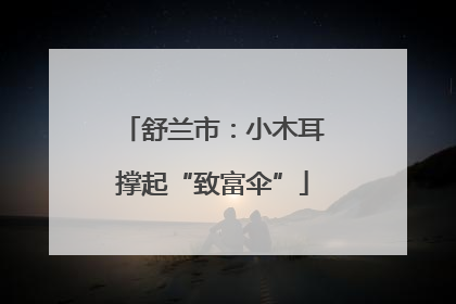 舒兰市：小木耳撑起“致富伞”