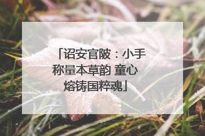 诏安官陂：小手称量本草韵 童心熔铸国粹魂