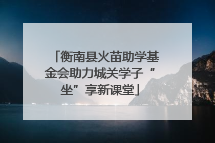 衡南县火苗助学基金会助力城关学子“坐”享新课堂