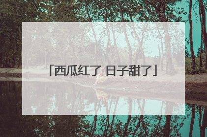 西瓜红了 日子甜了