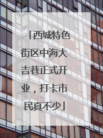 西城特色街区中海大吉巷正式开业，打卡市民真不少