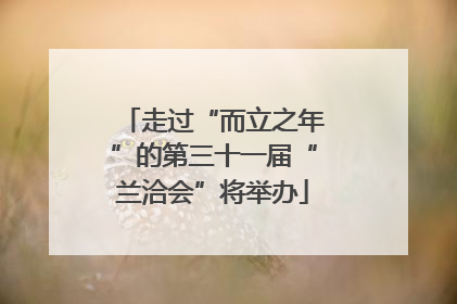 走过“而立之年”的第三十一届“兰洽会”将举办