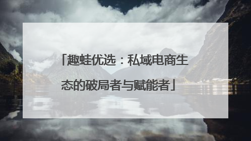 趣蛙优选：私域电商生态的破局者与赋能者